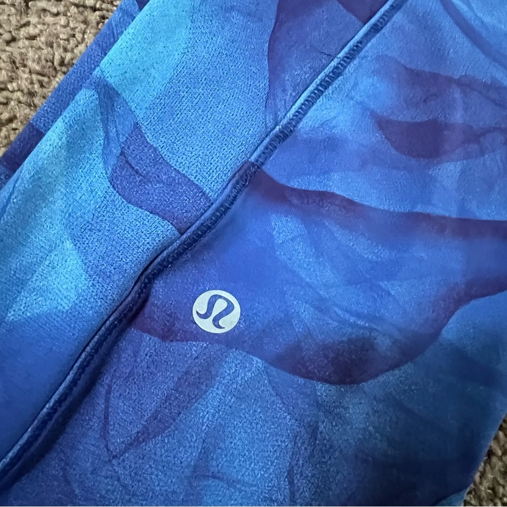 Run It Out Tight Midnight Tulle Lululemon Leggings